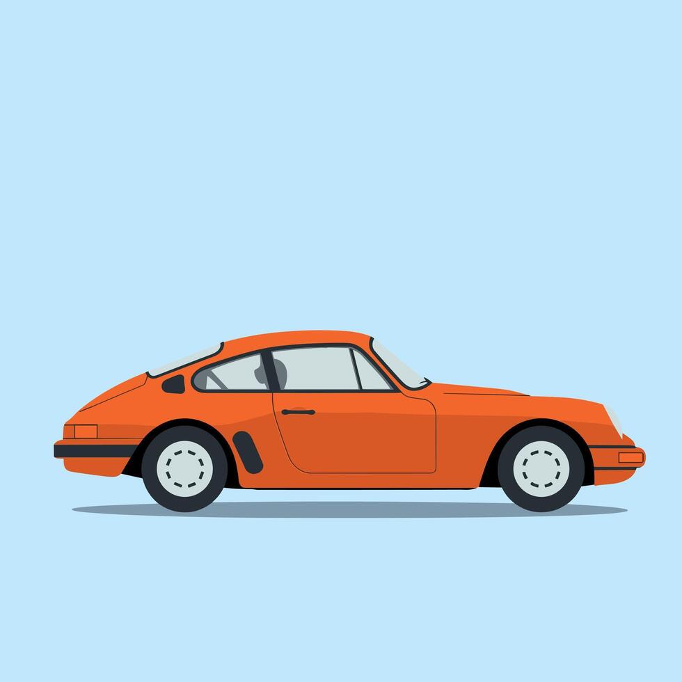 High-Performance Coupe with a Streamlined and Sporty Look vector