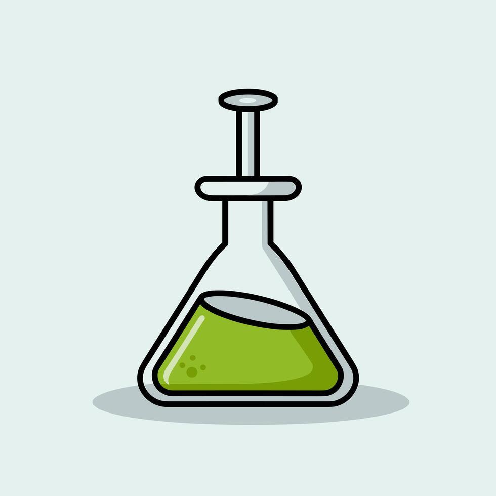 Measuring Cylinder for Liquid Quantification vector