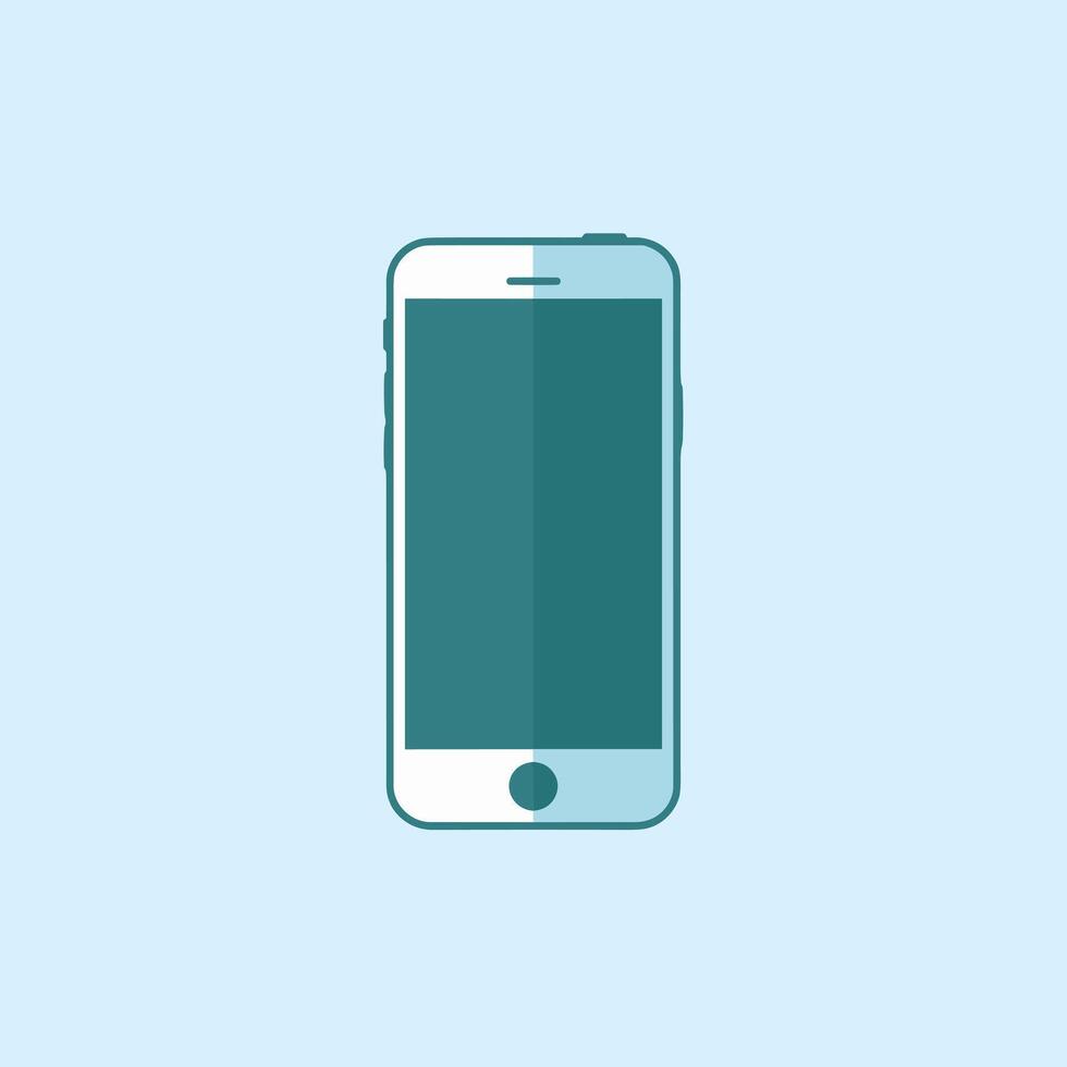 Minimalist Illustration of a Contemporary Smartphone vector