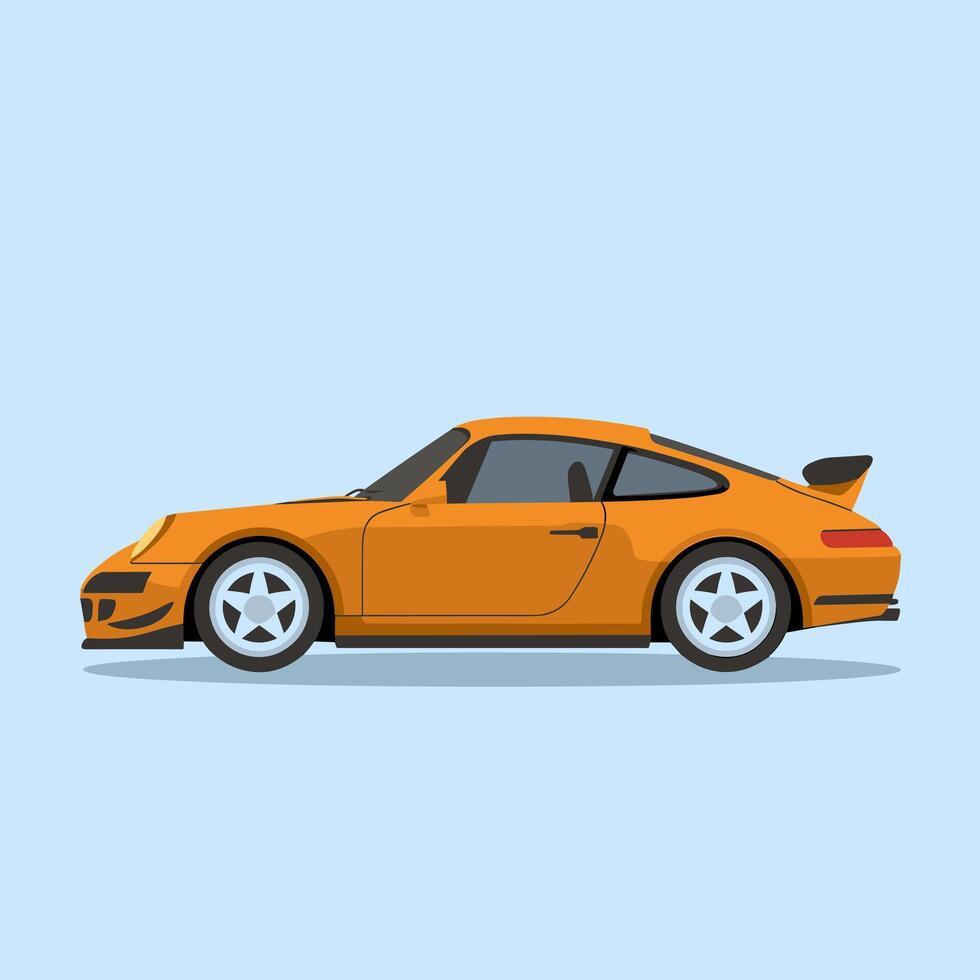 Modern Supercar with a Streamlined and Futuristic Look vector