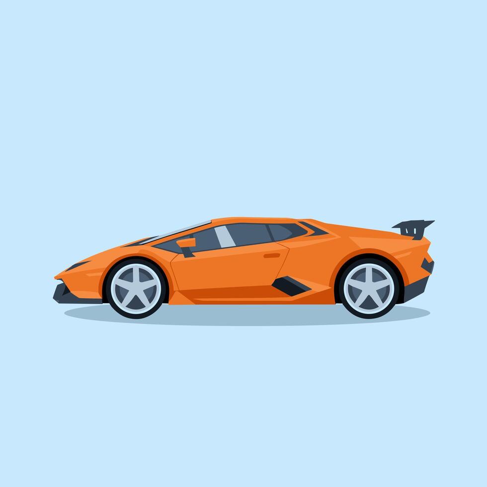 Premium Sports Car with a Refined and Aggressive Stance vector