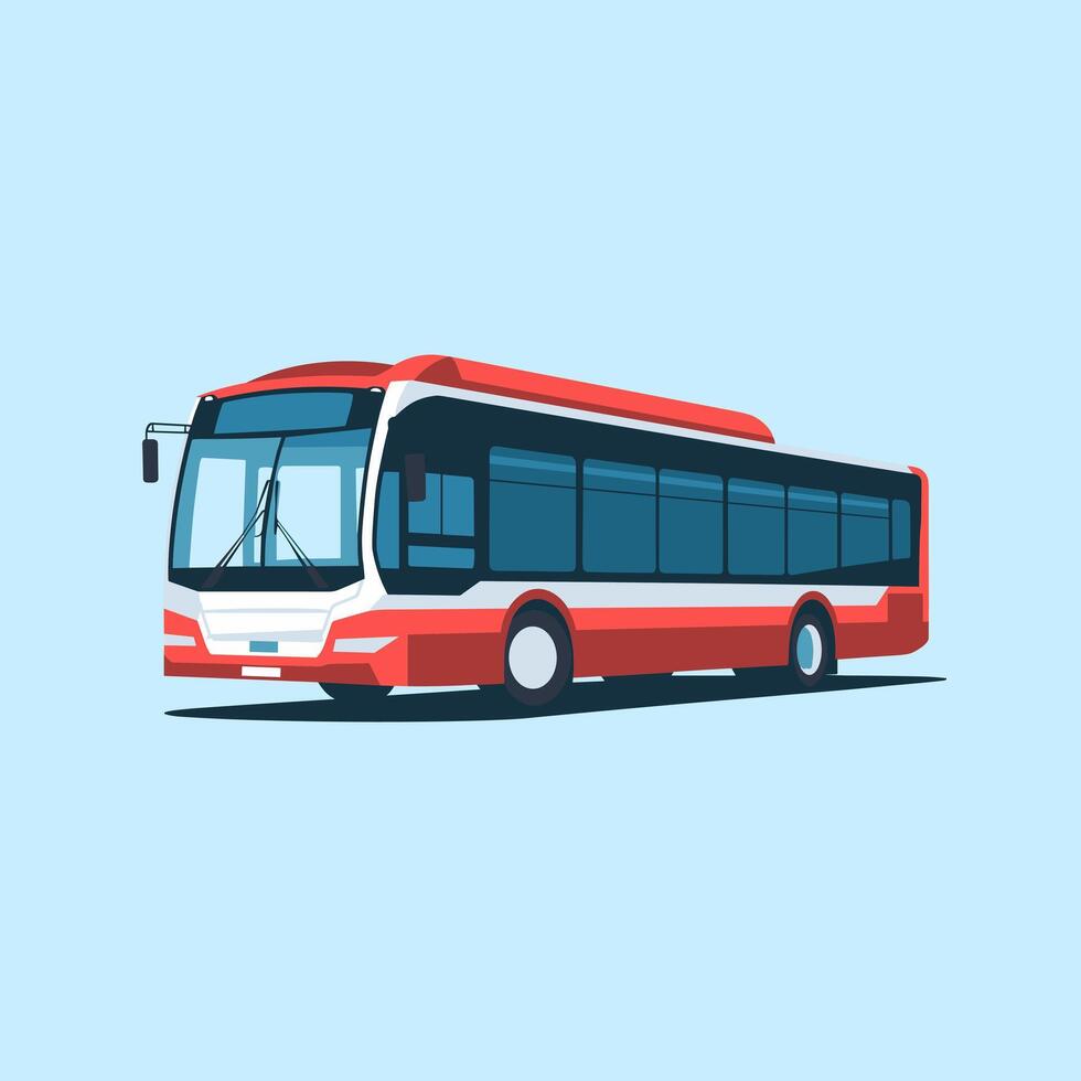 Modern City Bus for Comfortable Urban Transportation vector