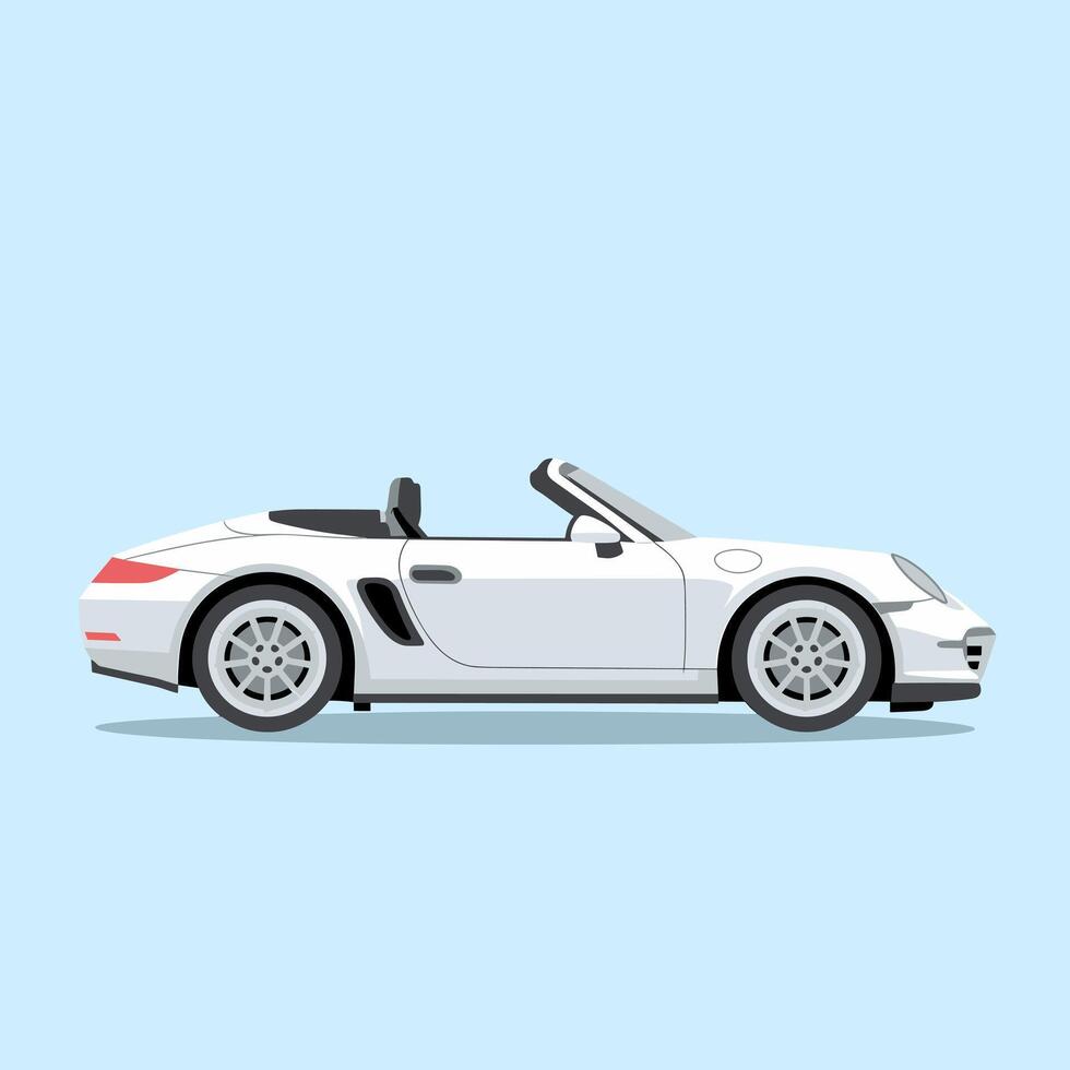 Open-Top Convertible with a Smooth and Refined Aesthetic vector