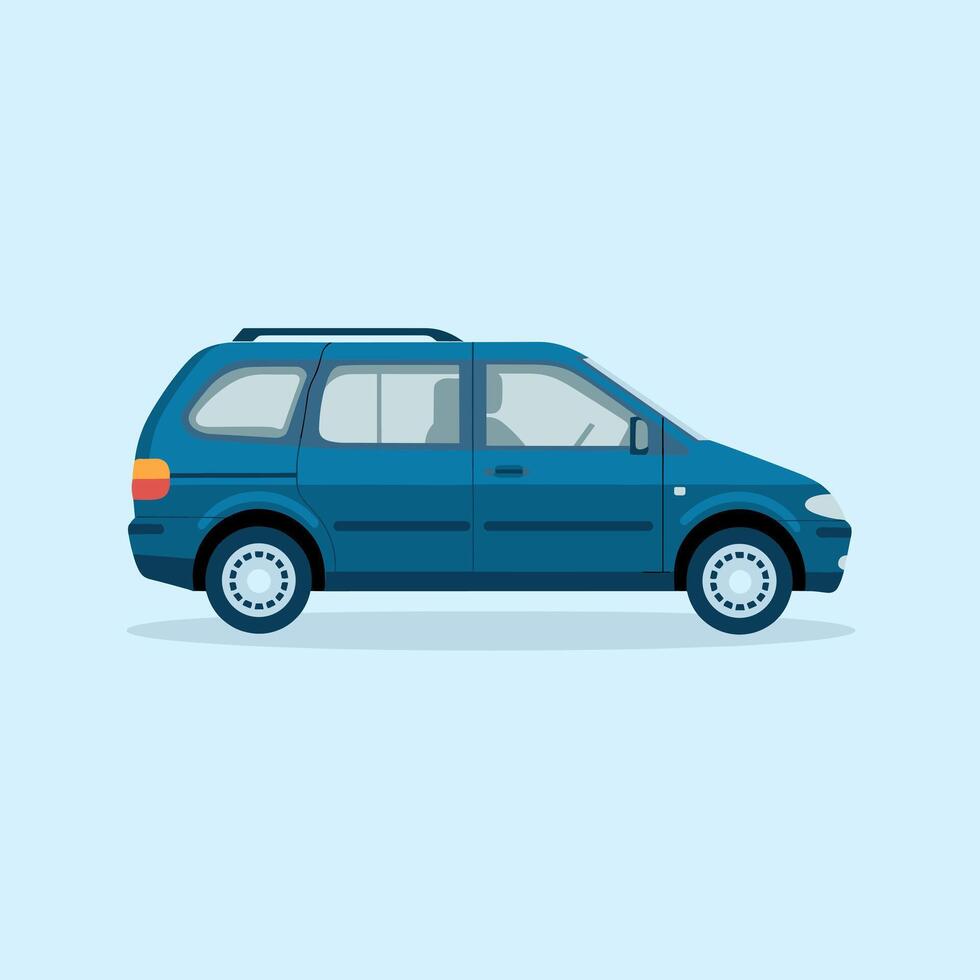 Reliable and Efficient Station Wagon for Everyday Use vector
