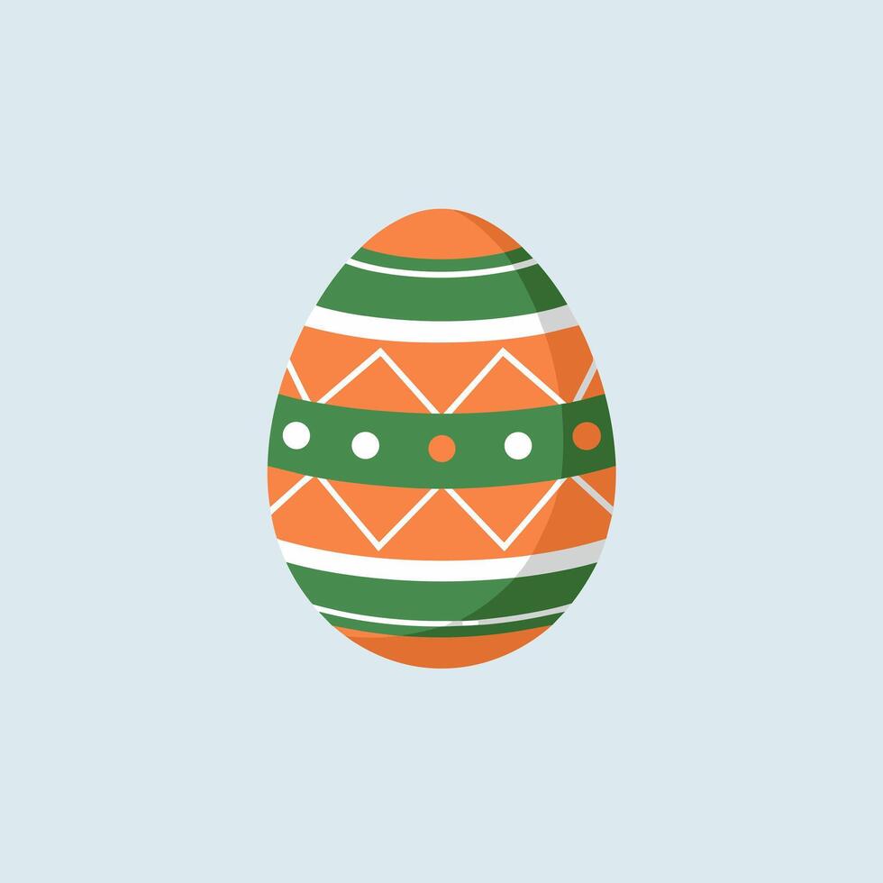 Intricately Designed Easter Egg in a Festive Spring Theme vector