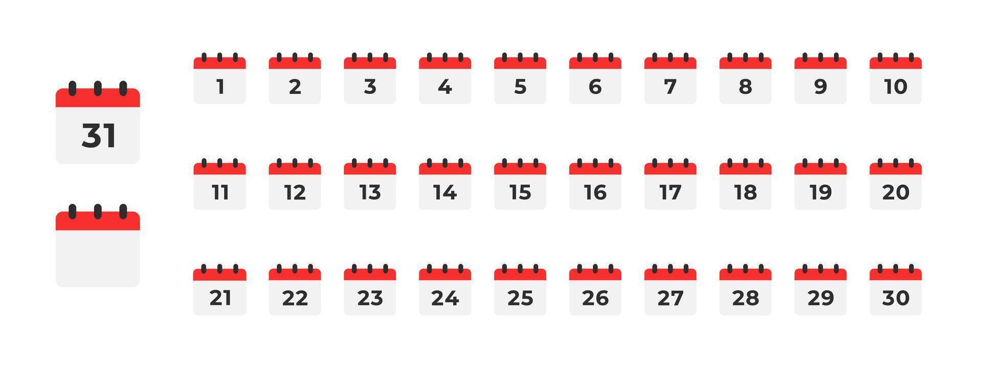 Calendar date icon. Monthly planner with marked days illustration. Simple reminder symbol for scheduling events and organizing tasks. Office management and time planning concept. vector