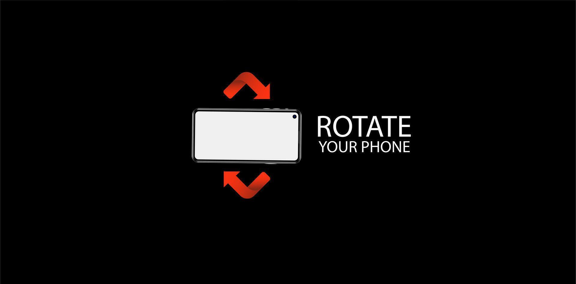 Rotate legal background experience. Rotate legal smartphone orientation. Rotate smartphone. illustration vector