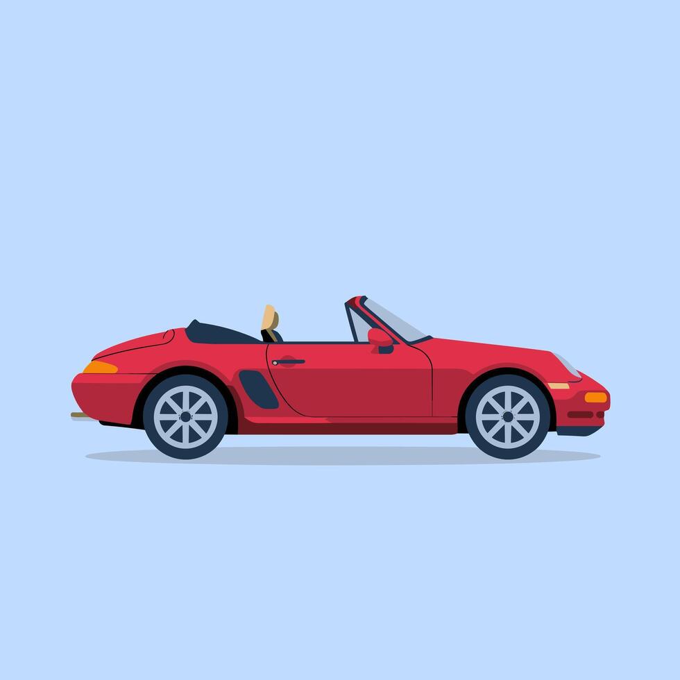 Classic Convertible Car with a Timeless and Iconic Design vector