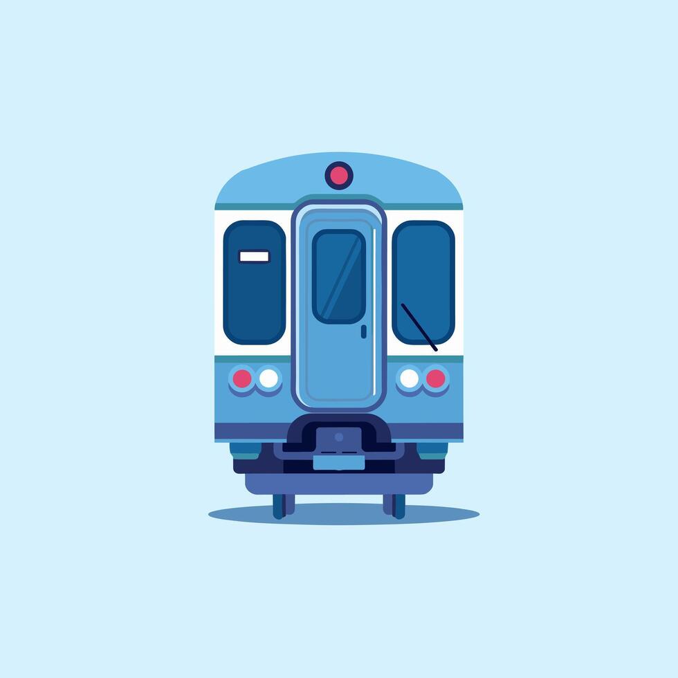 Sleek and Spacious Commuter Train for Daily Travel vector