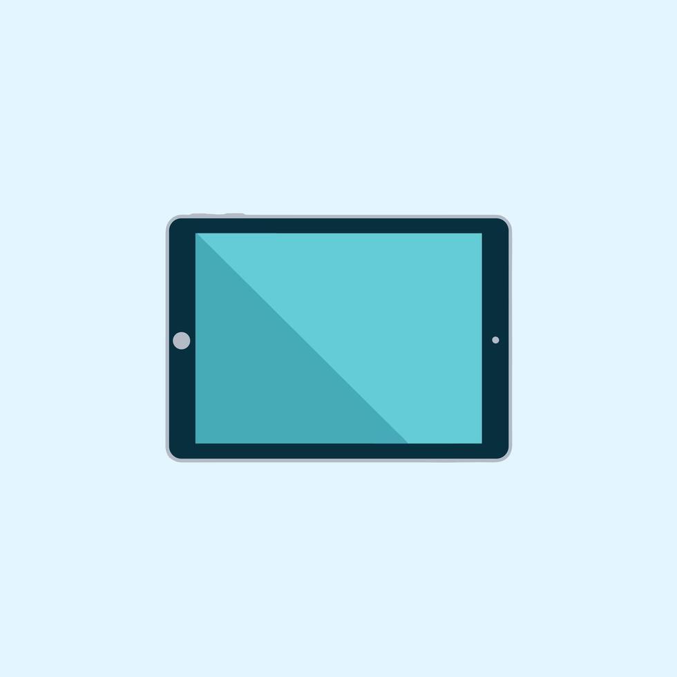 Modern Tablet with a High-Resolution Digital Screen vector