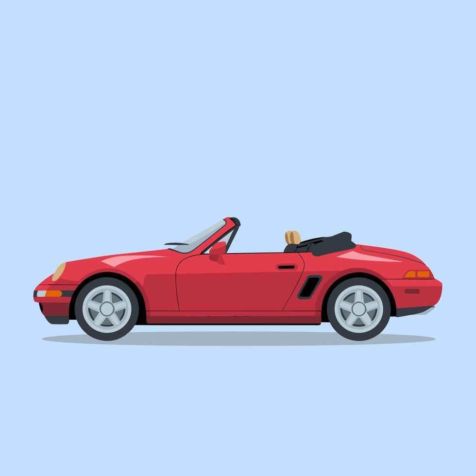 Modern Convertible with a Bold and Sophisticated Appeal vector