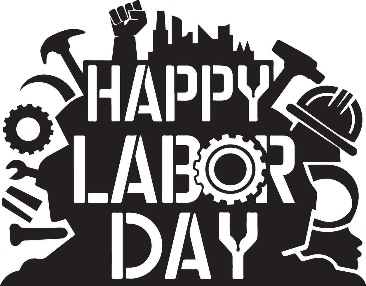 Labor day t shirt design concept vector