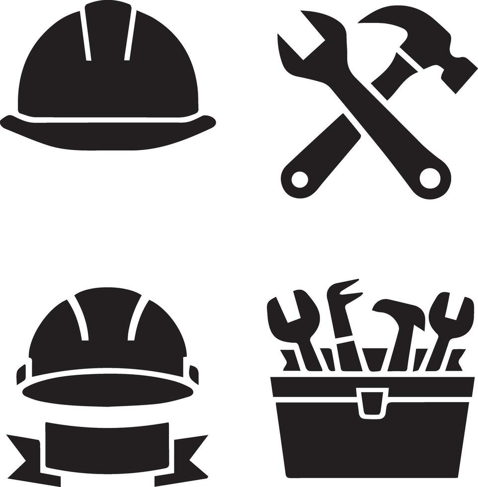 Labor Day Badge and Icon Collection vector
