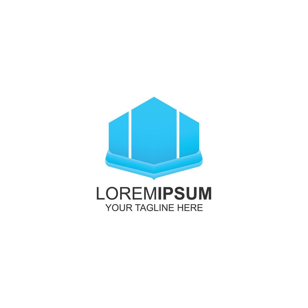 lorem ipsum logo design for building with creative illustration vector