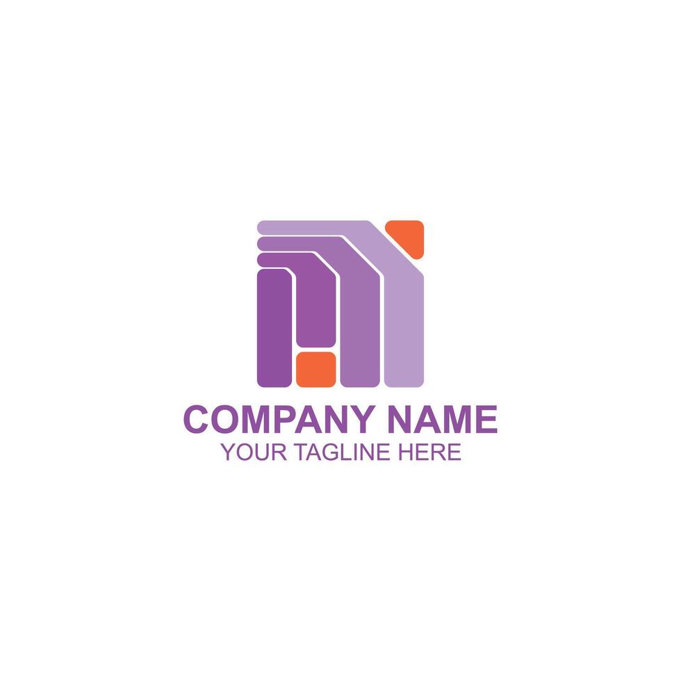 letter m logo design for company with creative illustration vector