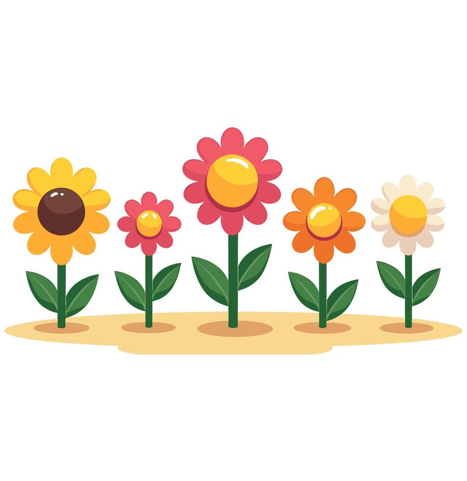 Cute Flower Garden vector
