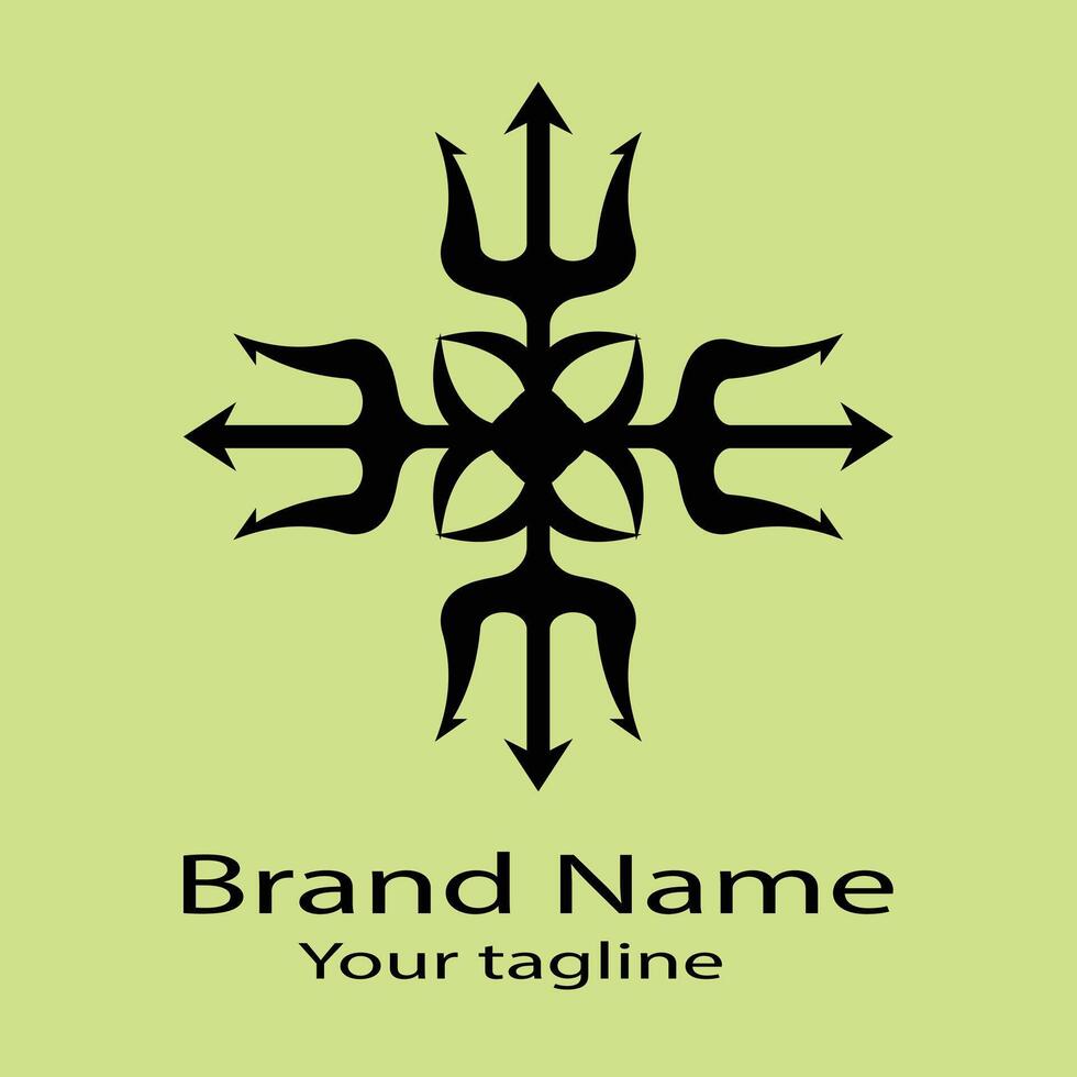 grand Unique logo design with different designs of the same shape For business company. Color editable. vector