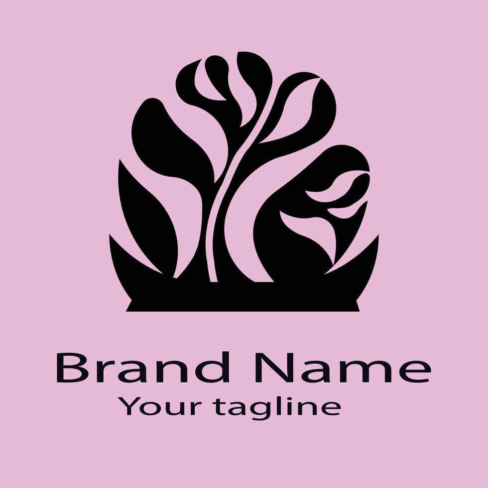 dreamy Unique logo design with different designs of the same shape For business company. Color editable. vector