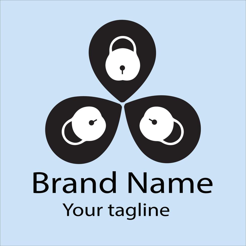 Latest Gorgeous Best logo design with different designs of the same shape For business company. Color editable. vector