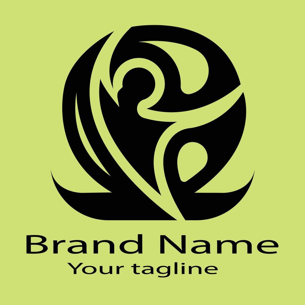 magic Unique logo design with different designs of the same shape For business company. Color editable. vector