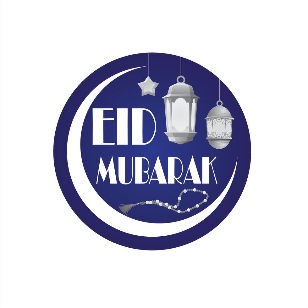Eid Mubarak image design icon vector