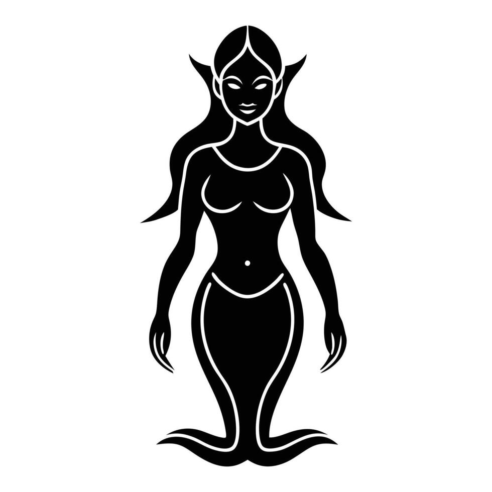 Ethereal Spirit Enigmatic Xana in Design vector