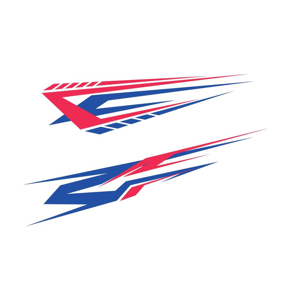 racing car body wrap decal design. car modification livery decal vector