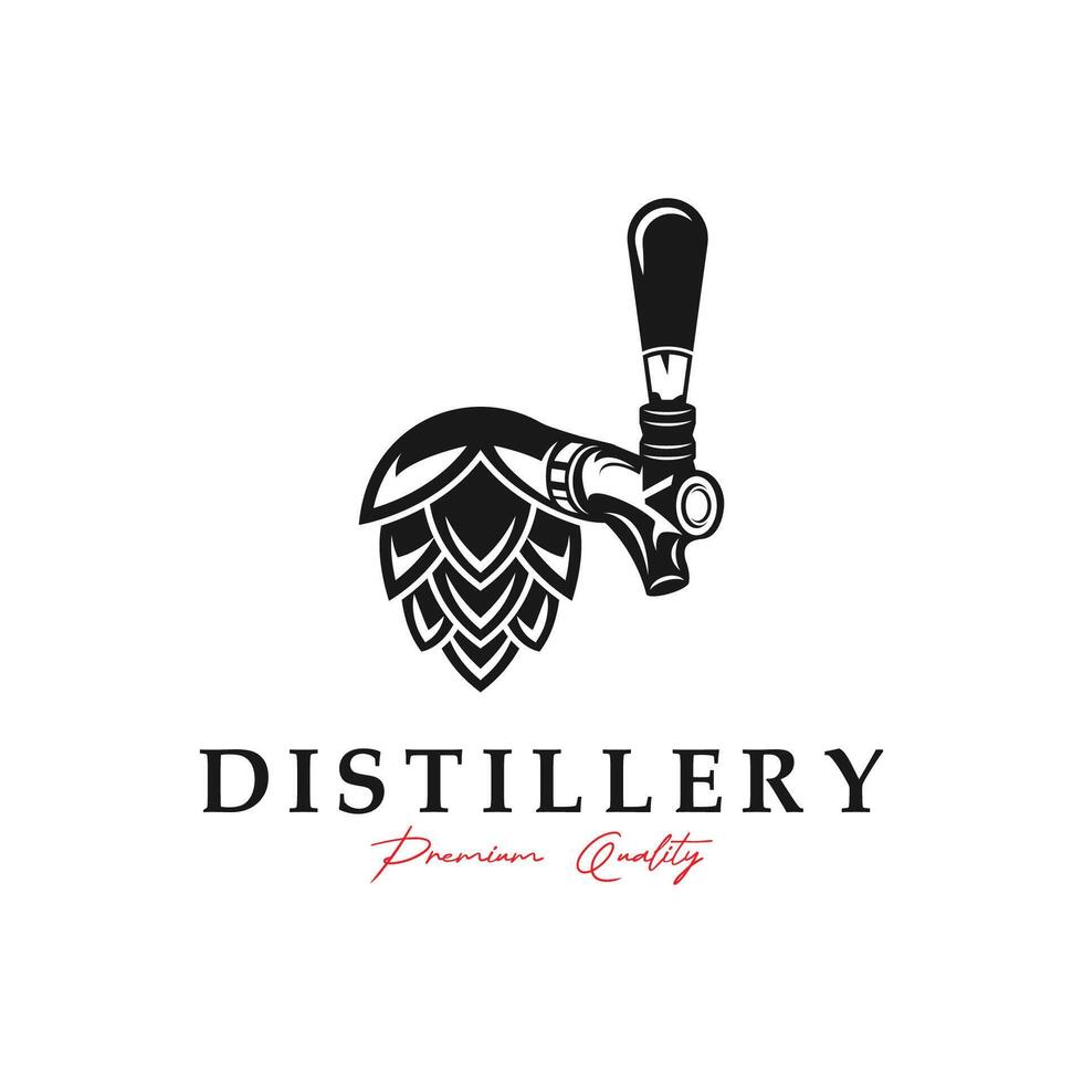 brewery logo and icon design vector