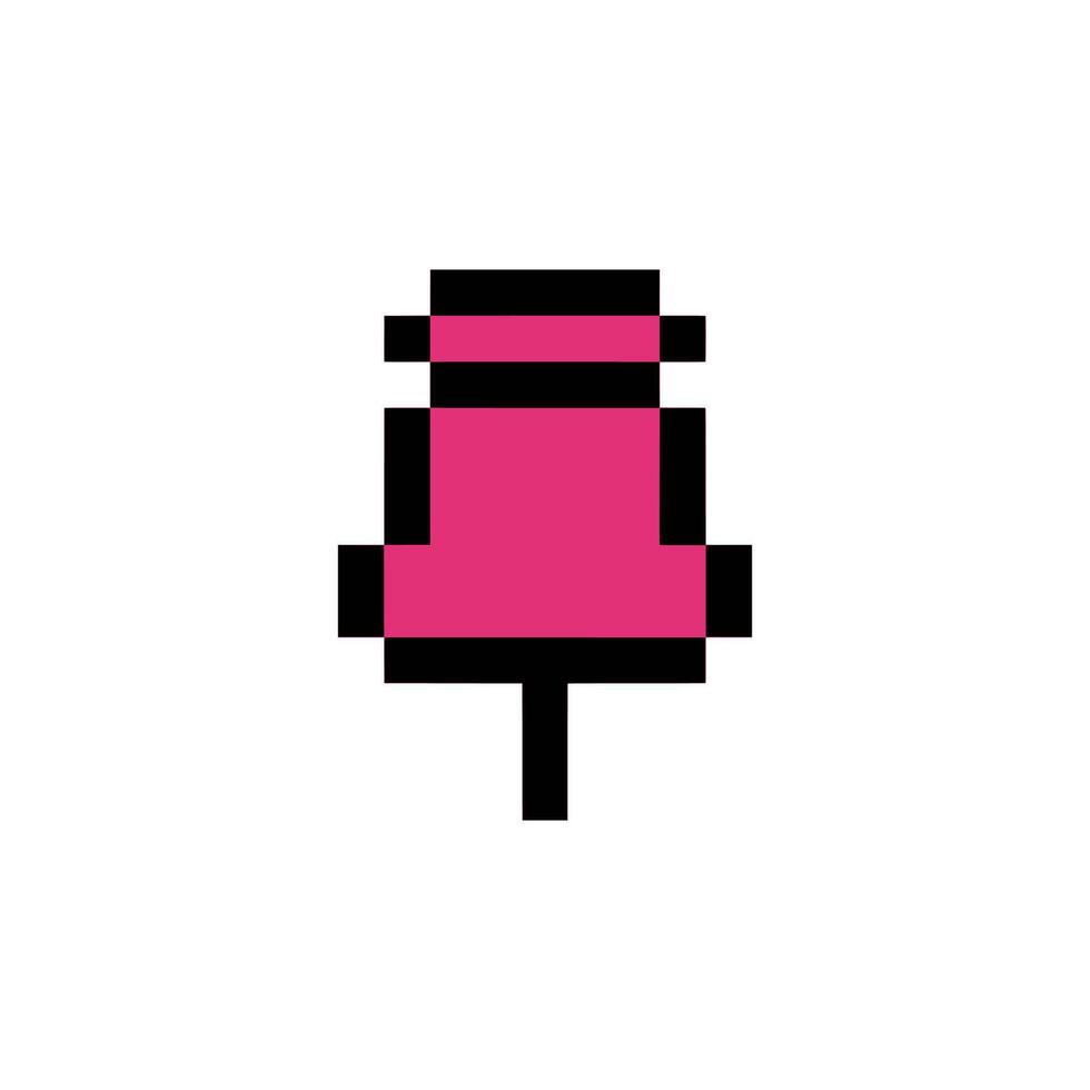 pink pin paper vector