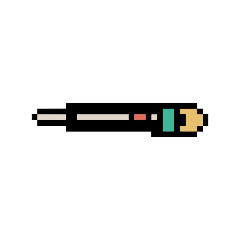 cutter tool retro pixel art vector