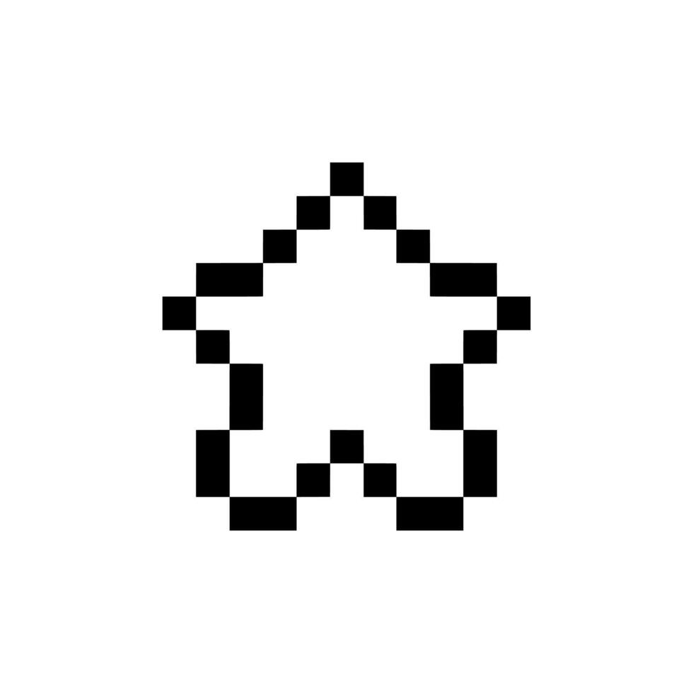 outline star retro vector