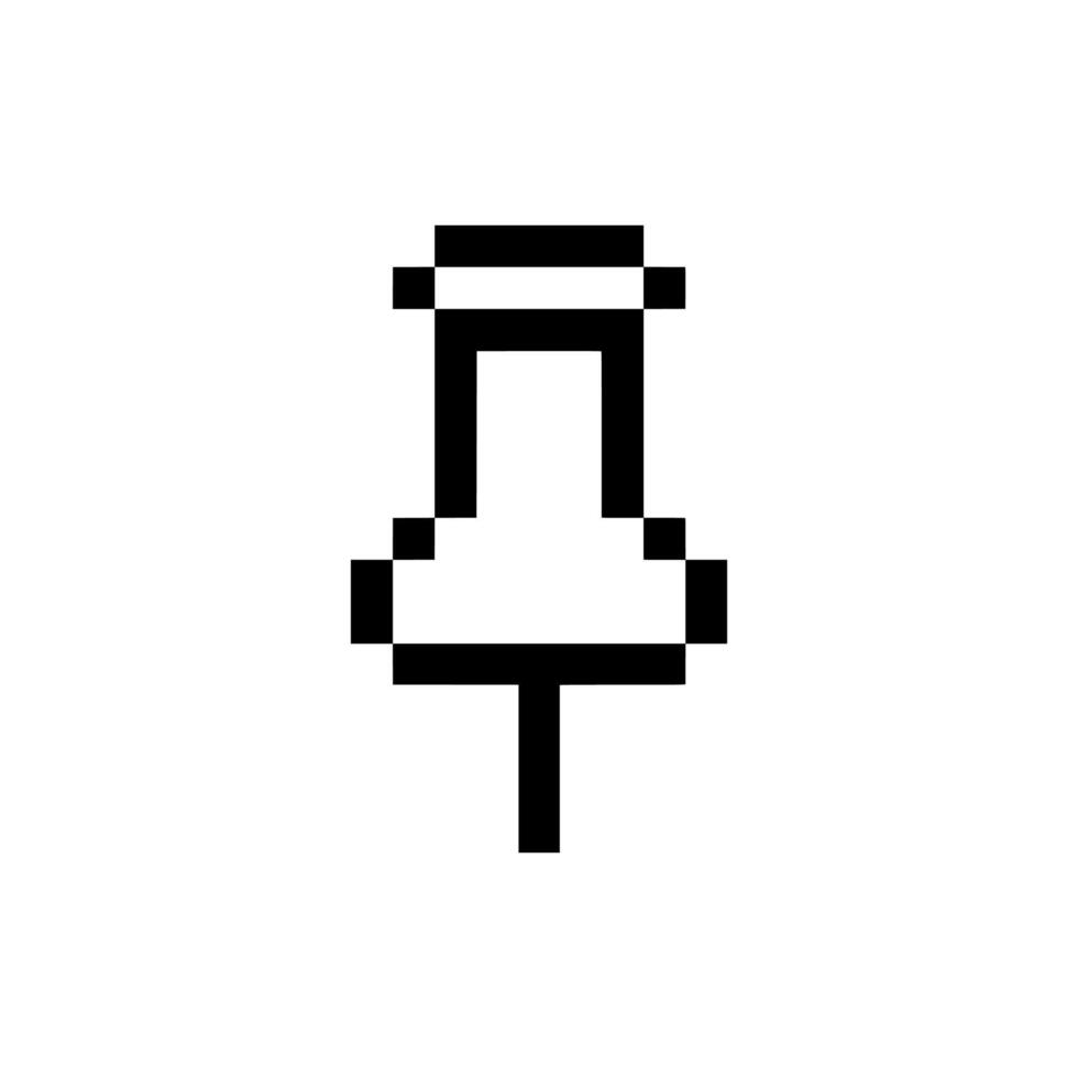 pin outline pixel vector