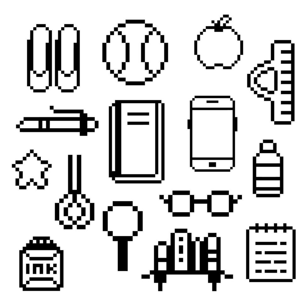school objects design vector