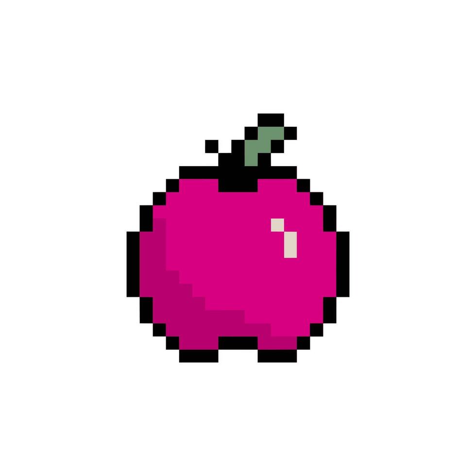 pink apple design vector