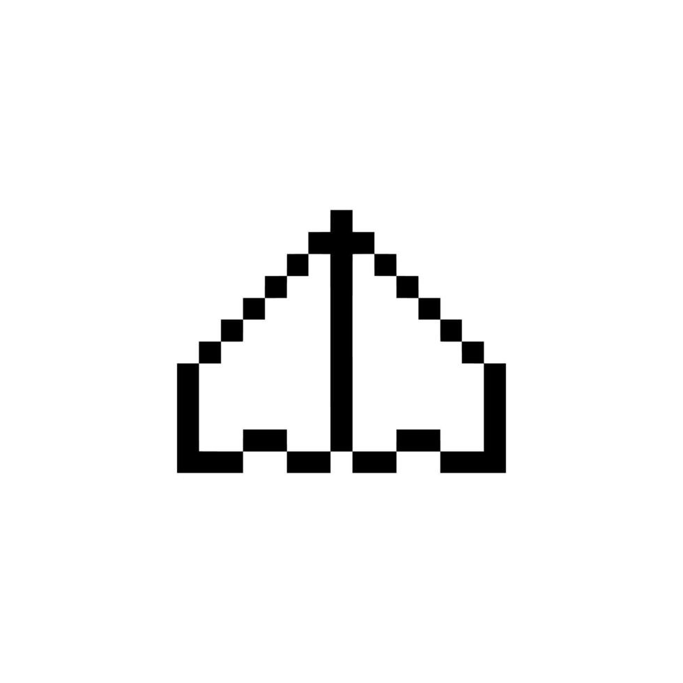 plane outline origami vector