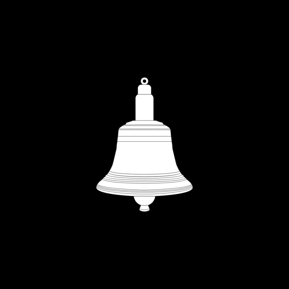 Silhouette of the Hand Ringing Bell, Flat Style, can use for Pictogram, Apps, Website, Logo, Art Illustration, of Graphic Design Element. Flat and Memorable. vector