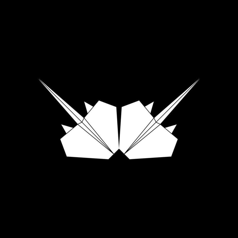 Pair Stingray Fish Shape Inspired by Origami Form, can use for Logo, Pictogram, Aquatic Animal Figure, Website, Apps, or Graphic Design Element. Flat and Editble vector