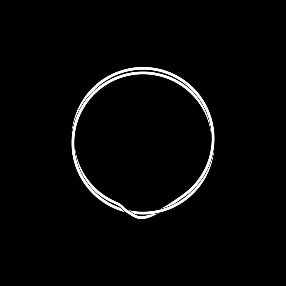Artistic Circle Lines and Asymmetry Circle, Weaving Style, can use for Logo, Apps, Website, Contemporary Ornate, Frame Work, Copyspace, Icon, Symbol, Cover or Graphic Design Element. Flat and BW vector