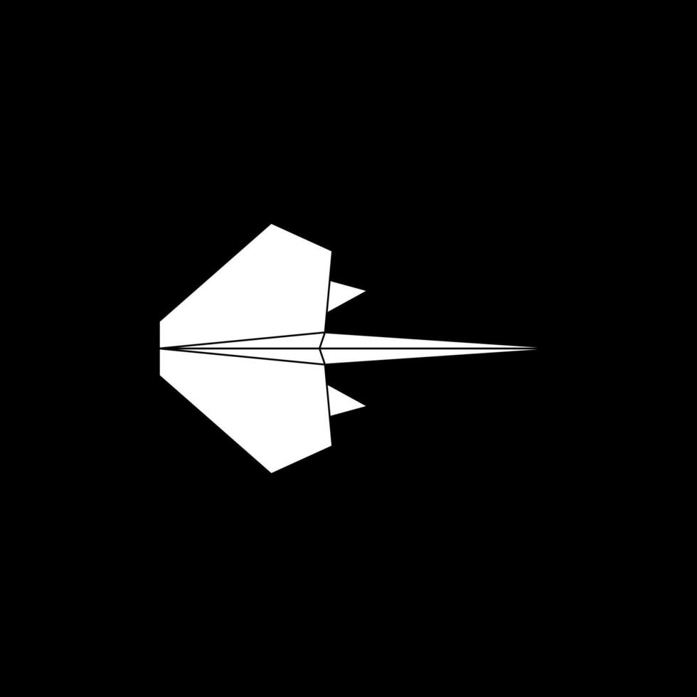 Stingray Fish Shape Inspired by Origami Form, can use for Logo, Pictogram, Aquatic Animal Figure, Website, Apps, or Graphic Design Element. Simple Editable vector