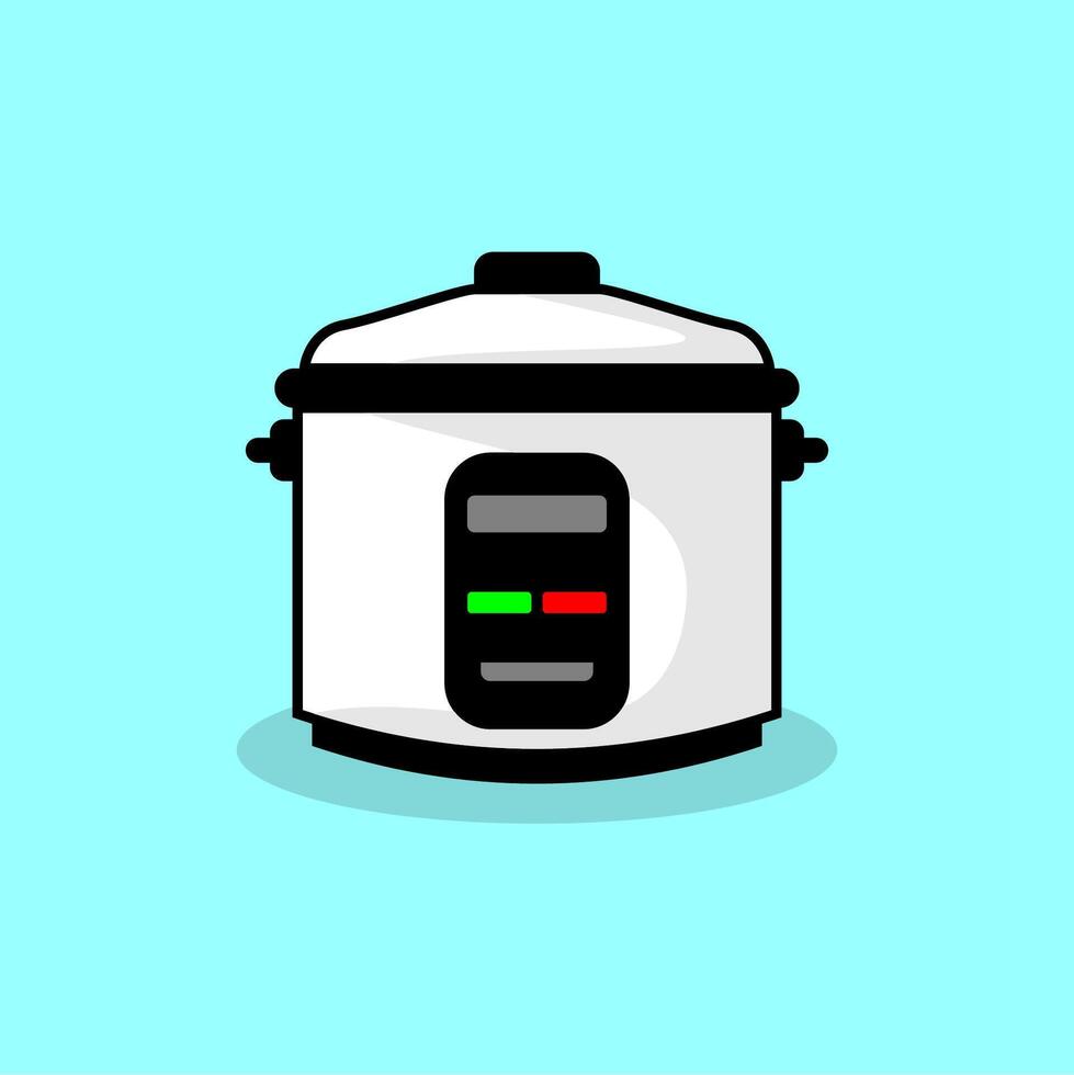Illustration of an electric rice cooker vector