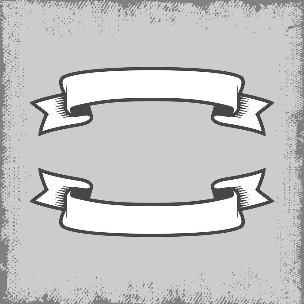 Vintage ribbon label with empty space that can be filled with text vector
