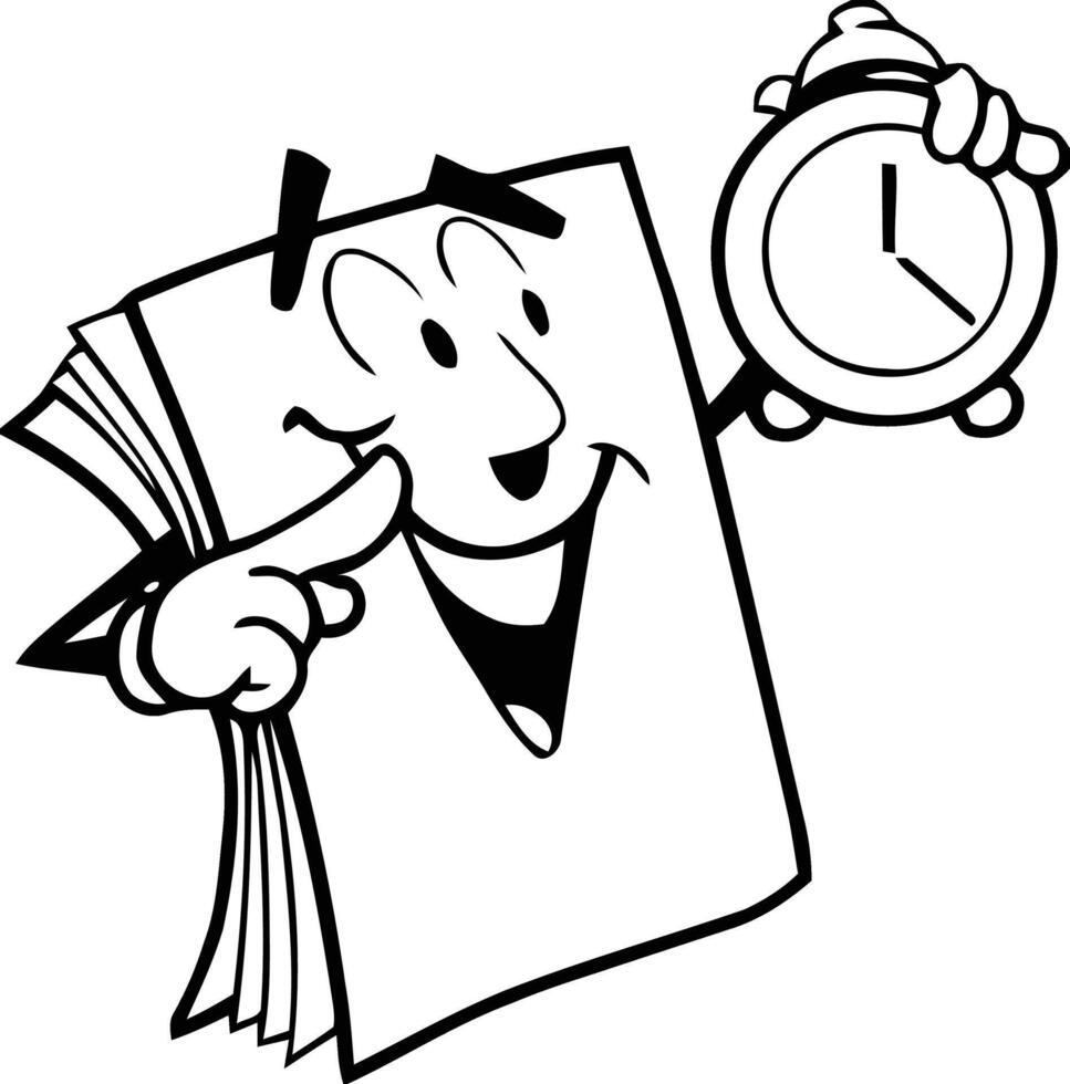 Timely Reminders for Paperwork and Deadlines vector