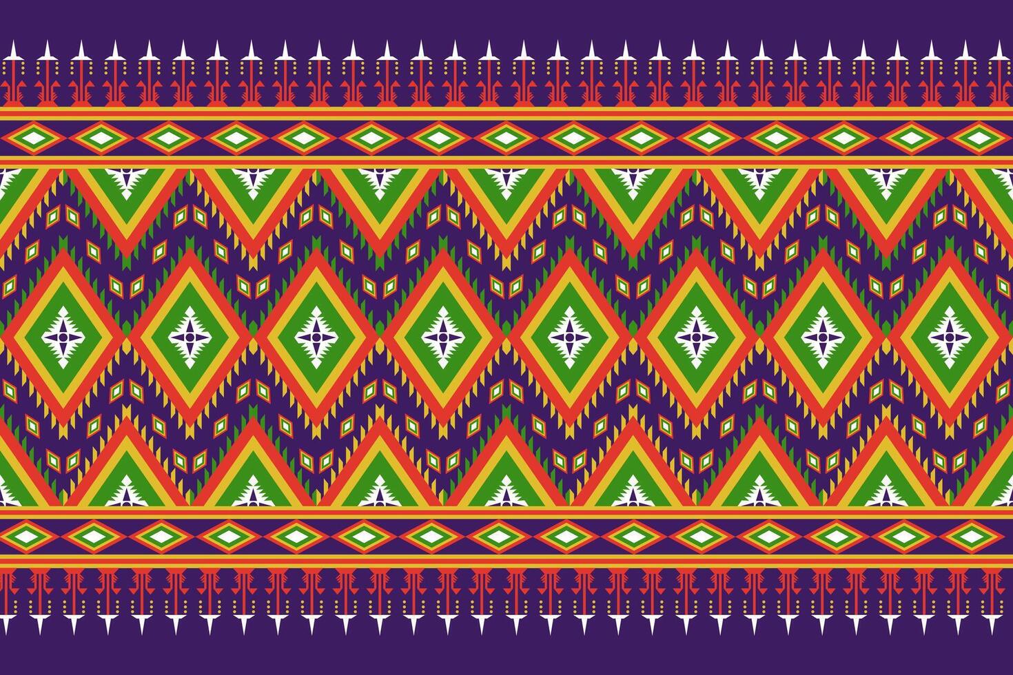 Colored Ethnic pattern vector