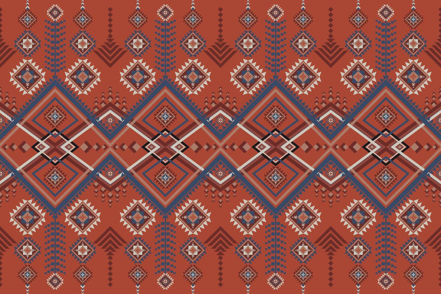 Red Abstract Ethnic pattern. vector