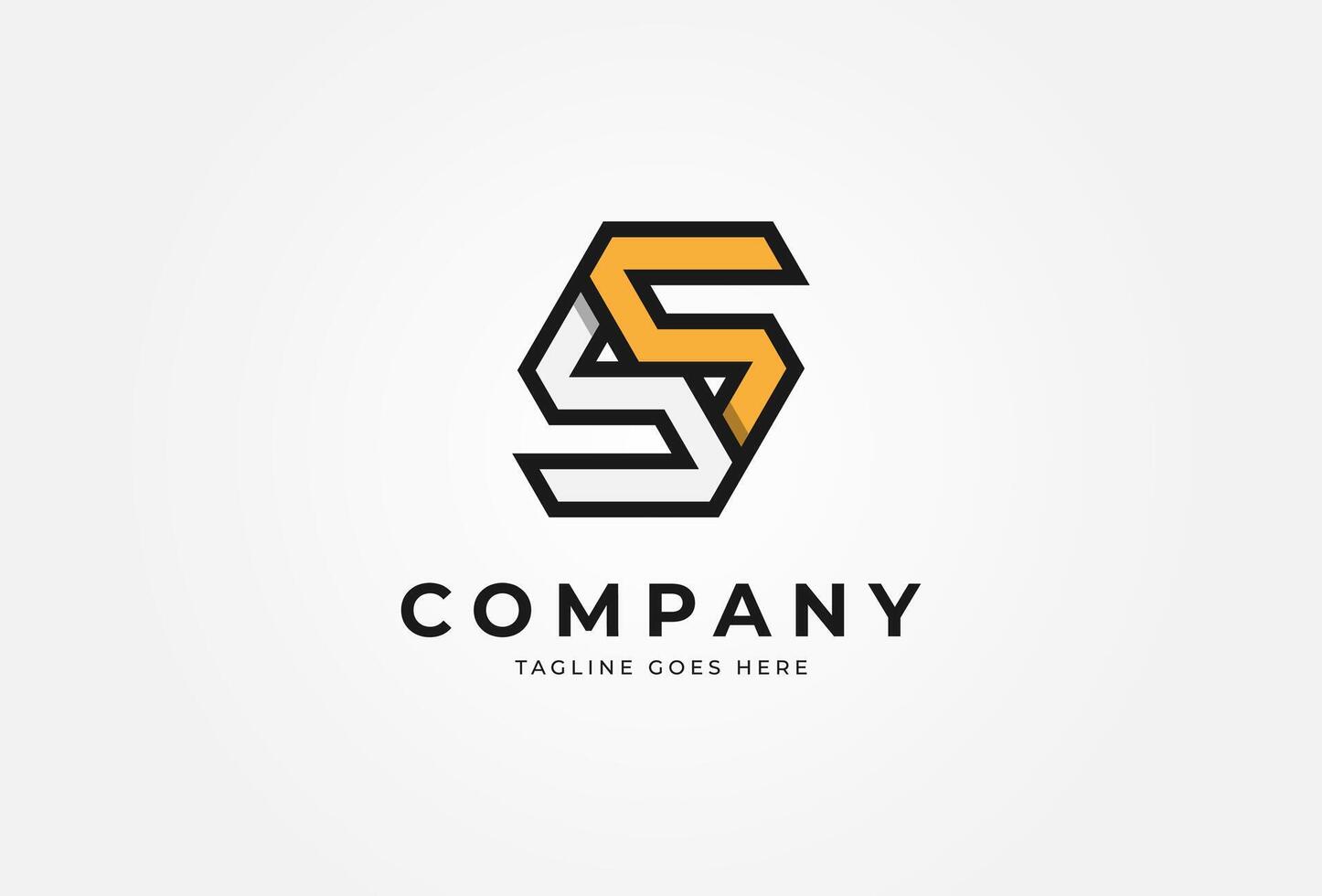 Initial Letter SS Logo, Modern Letter SS design logo inspiration, Can be used for brand and company logos, illustration vector