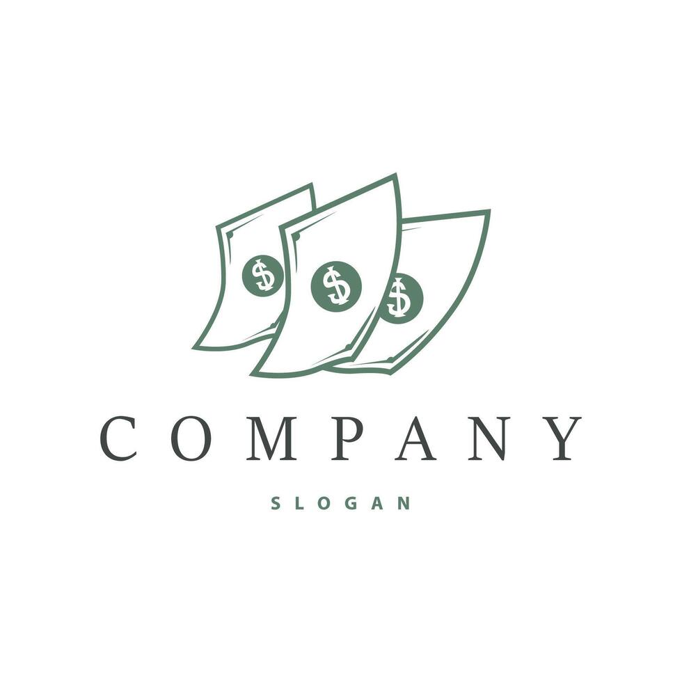 silhouette illustration of money logo financial symbol design concept temple icon design vector