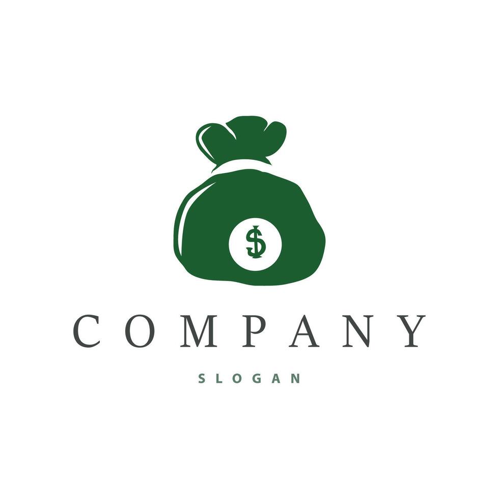 silhouette illustration of money logo financial symbol design with concept icon design vector