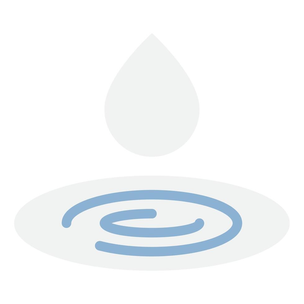 Minimalist Water Drop Graphic for Design Use vector
