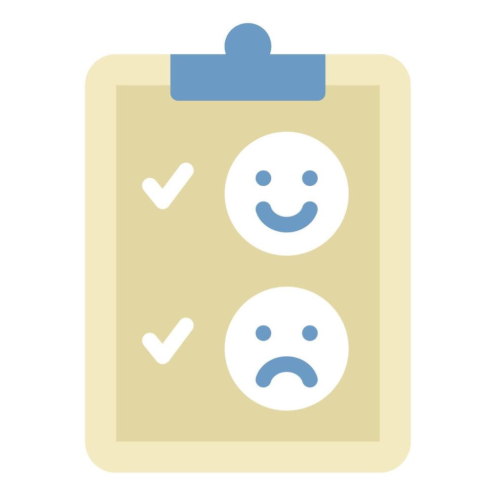 Feedback Survey Icon with Emotion Faces vector