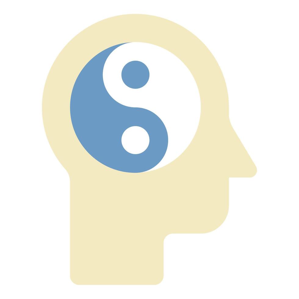Yin Yang Harmony Symbol for Mindfulness vector
